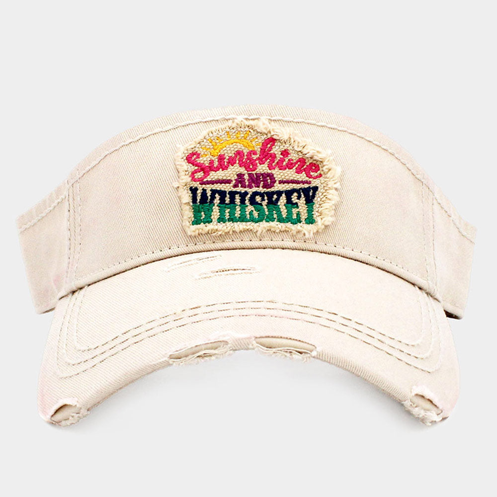 HATEGORY Sunshine And Whiskey Vintage Visor Hat