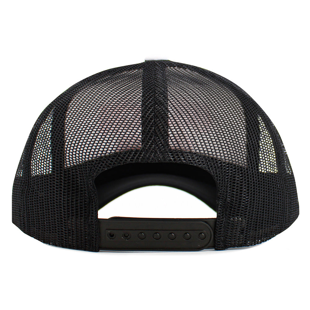 HATEGORY BEACH BUM Message Embroidered Mesh Back Trucker Hat