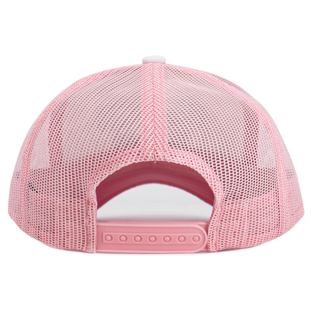 HATEGORY DOG MOM Message Paw Embroidered Mesh Back Trucker Hat