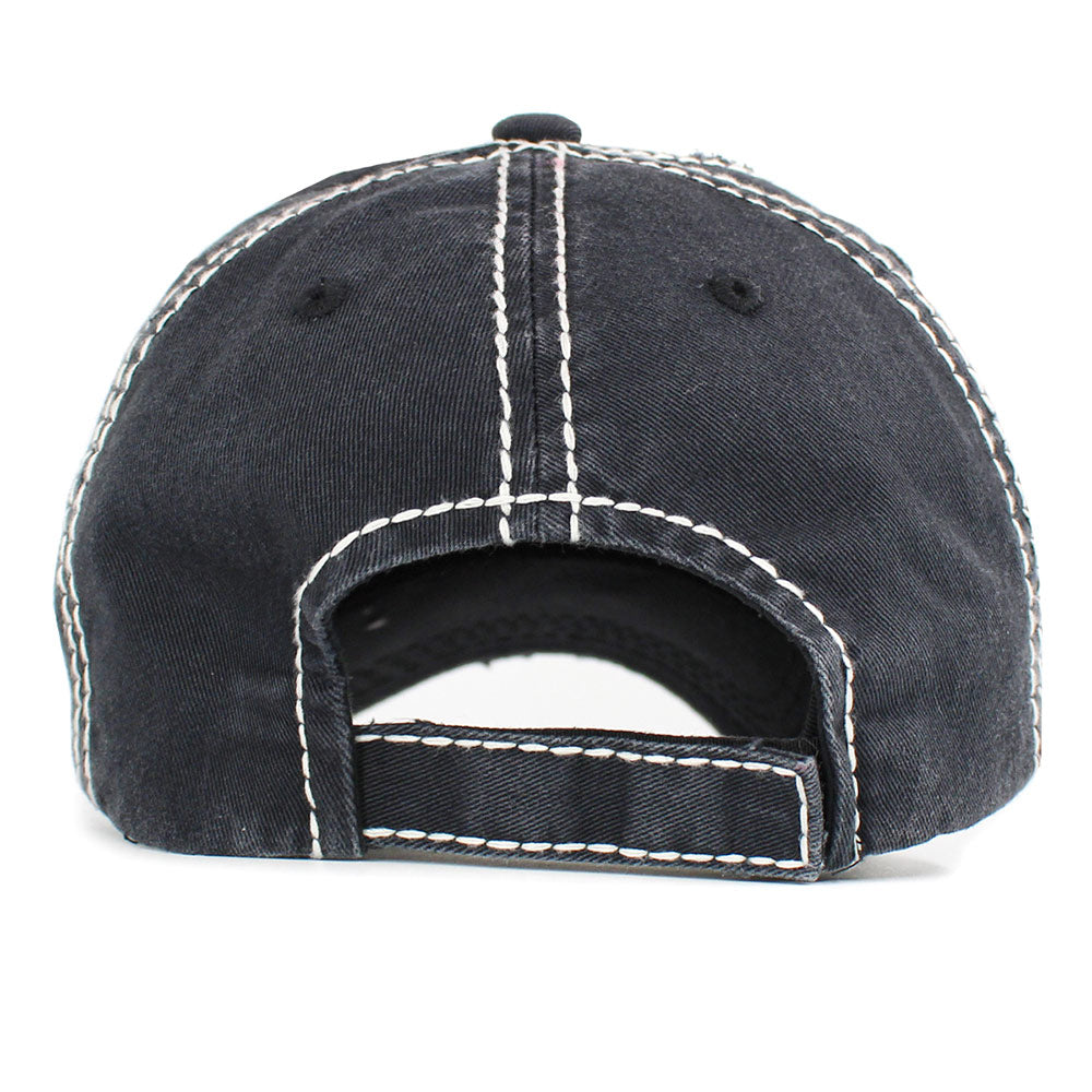 HATEGORY MOODY Message Cow Vintage Baseball Cap