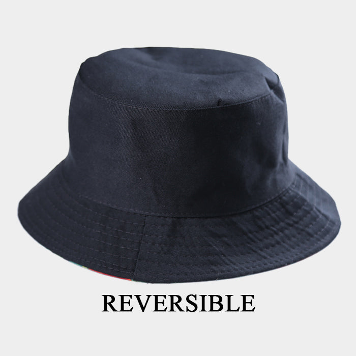 HATEGORY Reversible pineapple polka dot bucket hat