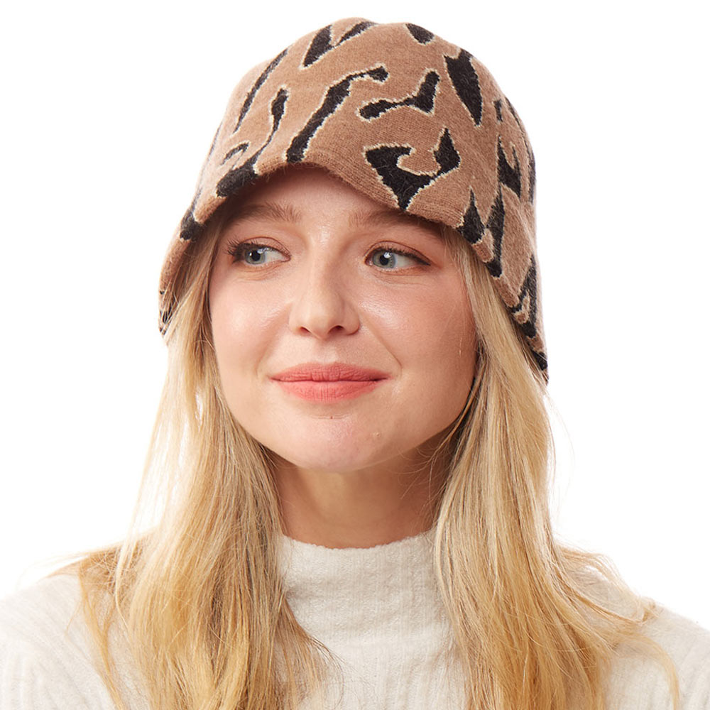 HATEGORY Animal Patterned Soft Fabric Bucket Hat