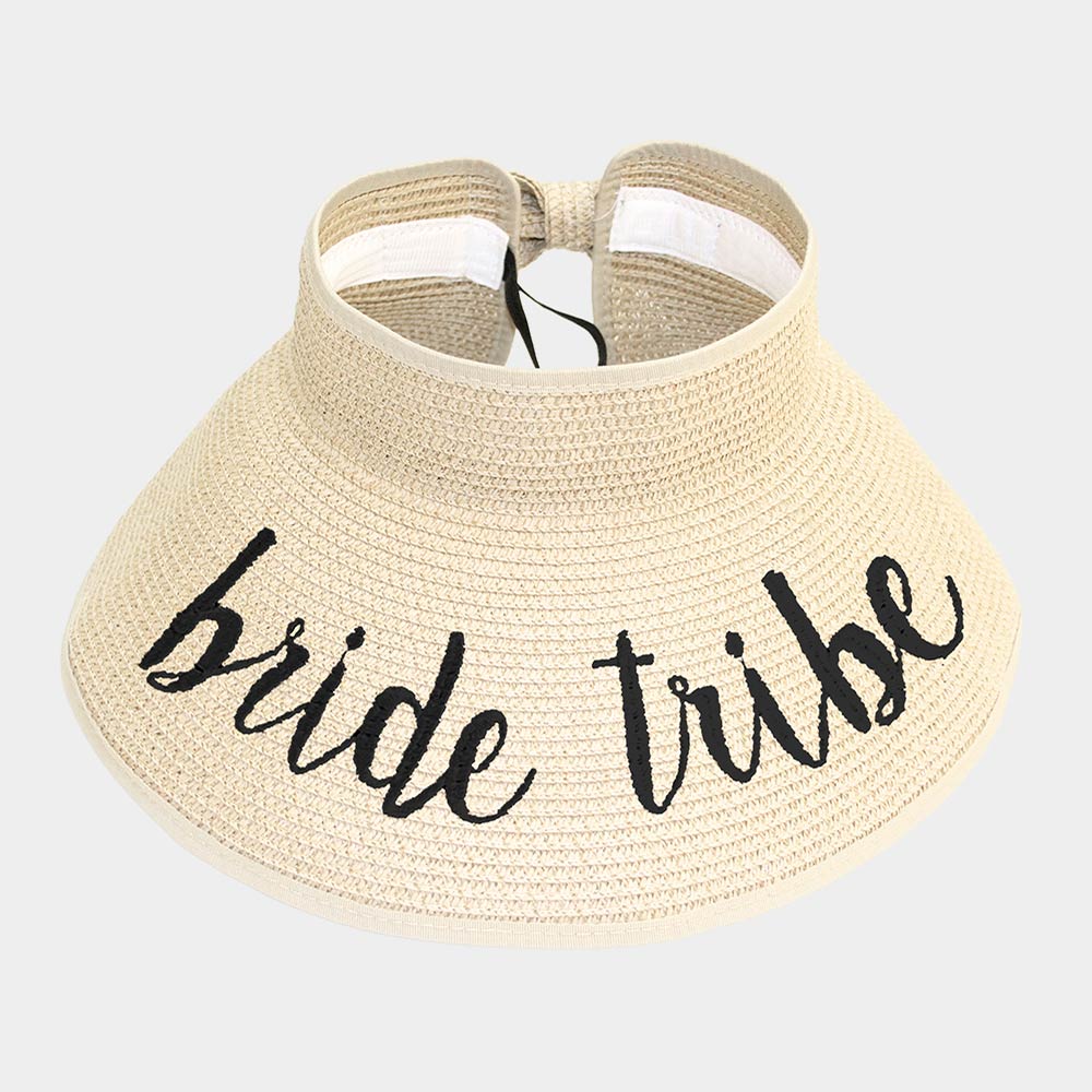 HATEGORY bride tribe Message Roll Up Foldable Visor Sun Hat
