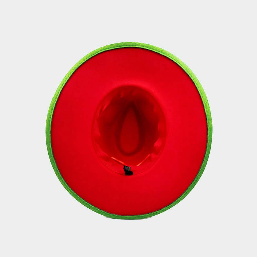 HATEGORY Chain Band Solid Panama Hat
