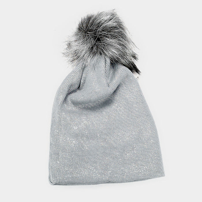 HATEGORY Knit Pom Pom Beanie