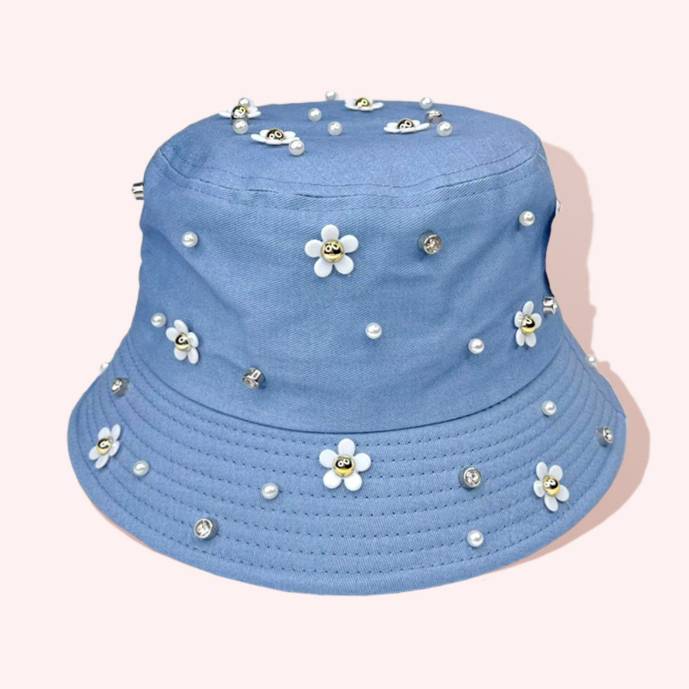 HATEGORY Flower Embellished Bucket Hat