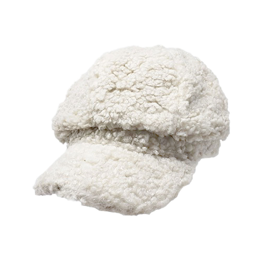HATEGORY Sherpa Newsboy Hat