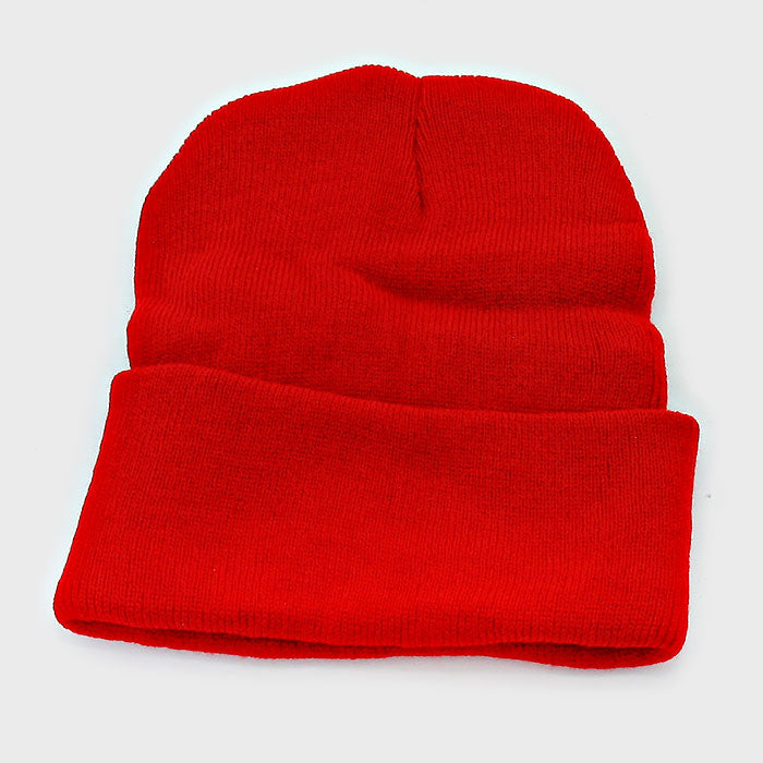 HATEGORY Fold Over Knit Beanie Hat