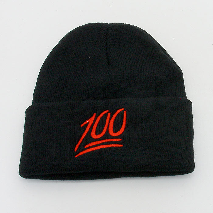 HATEGORY 100 Fold Over Knit Beanie Hat