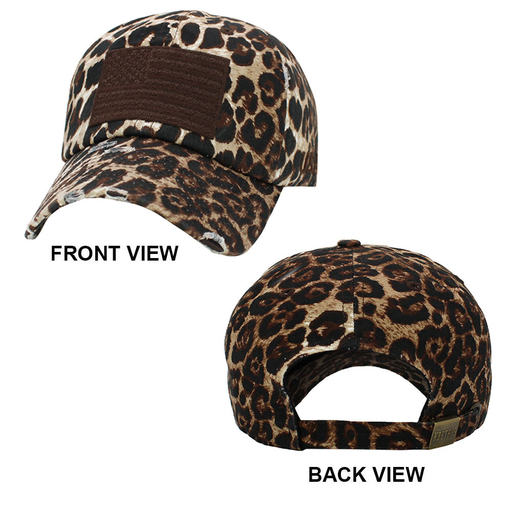 HATEGORY American USA Flag Camouflage Patterned Vintage Baseball Cap