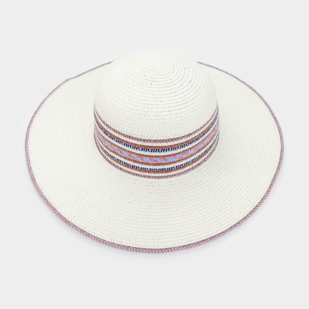 HATEGORY Woven Straw Floppy Hat