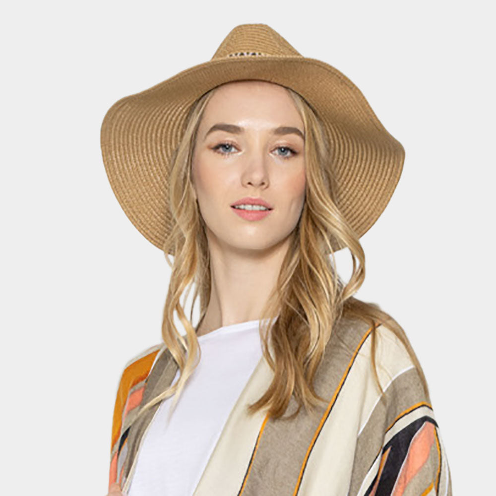 HATEGORY Colorful Aztec Band Panama Sun Hat