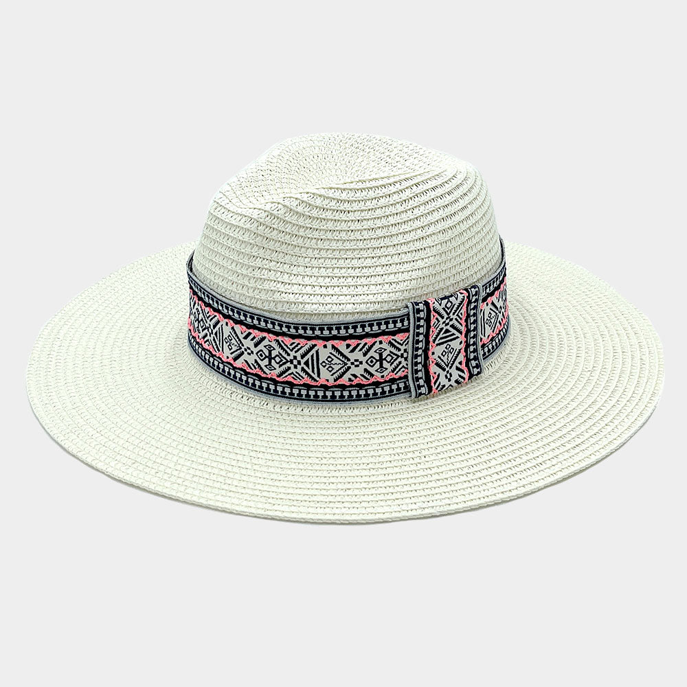 HATEGORY Boho Band Panama Sun Hat