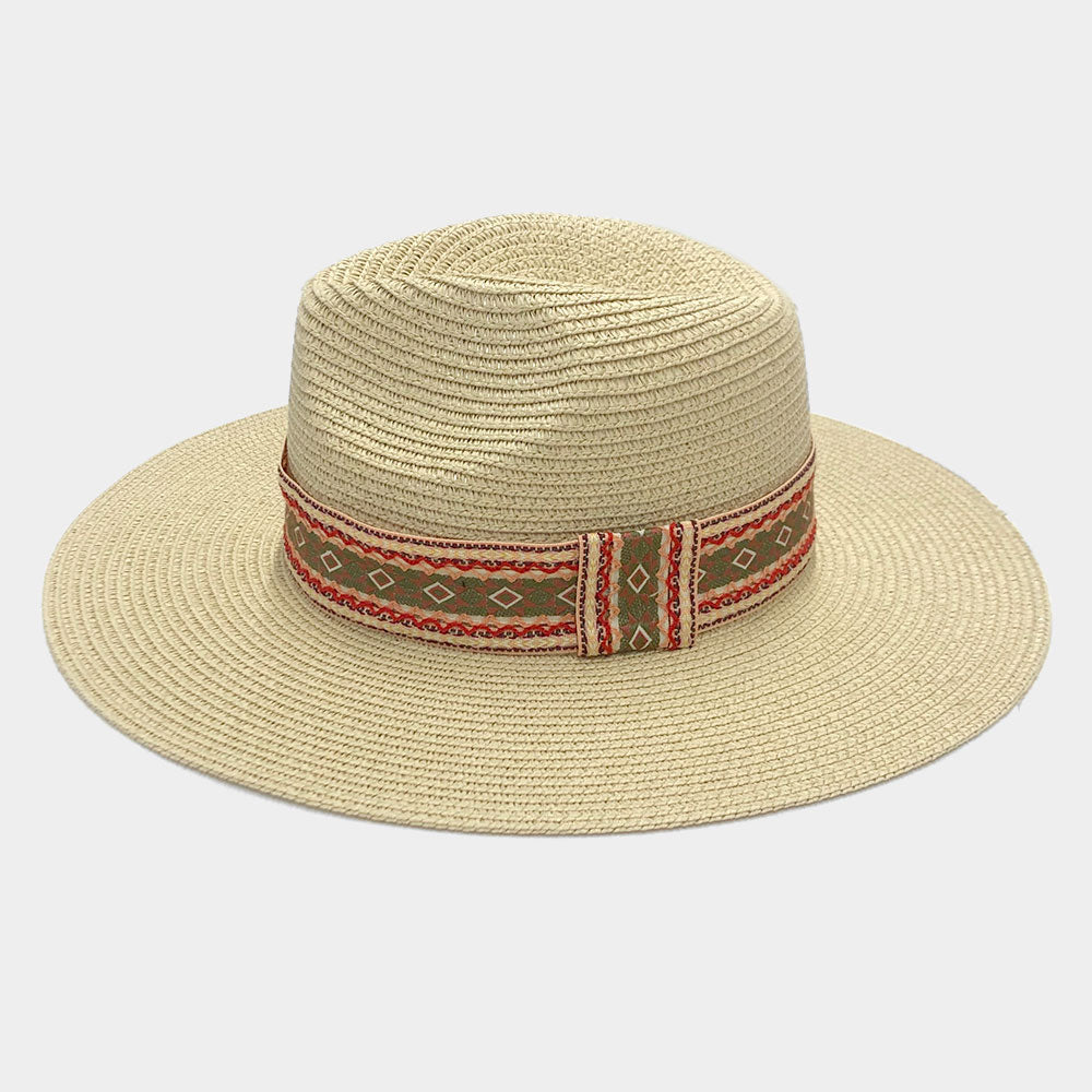 HATEGORY Aztec Band Panama Sun Hat