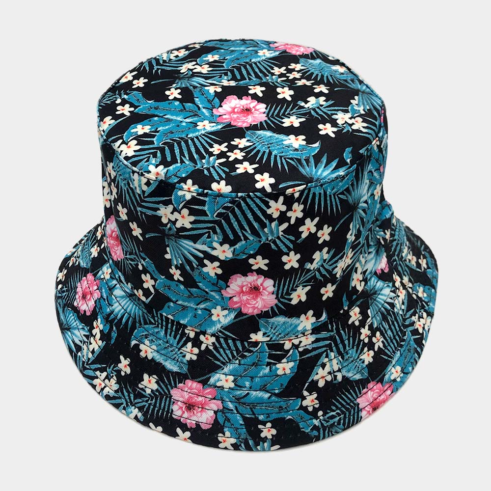 HATEGORY Flower Leaf Reversible Bucket Hat