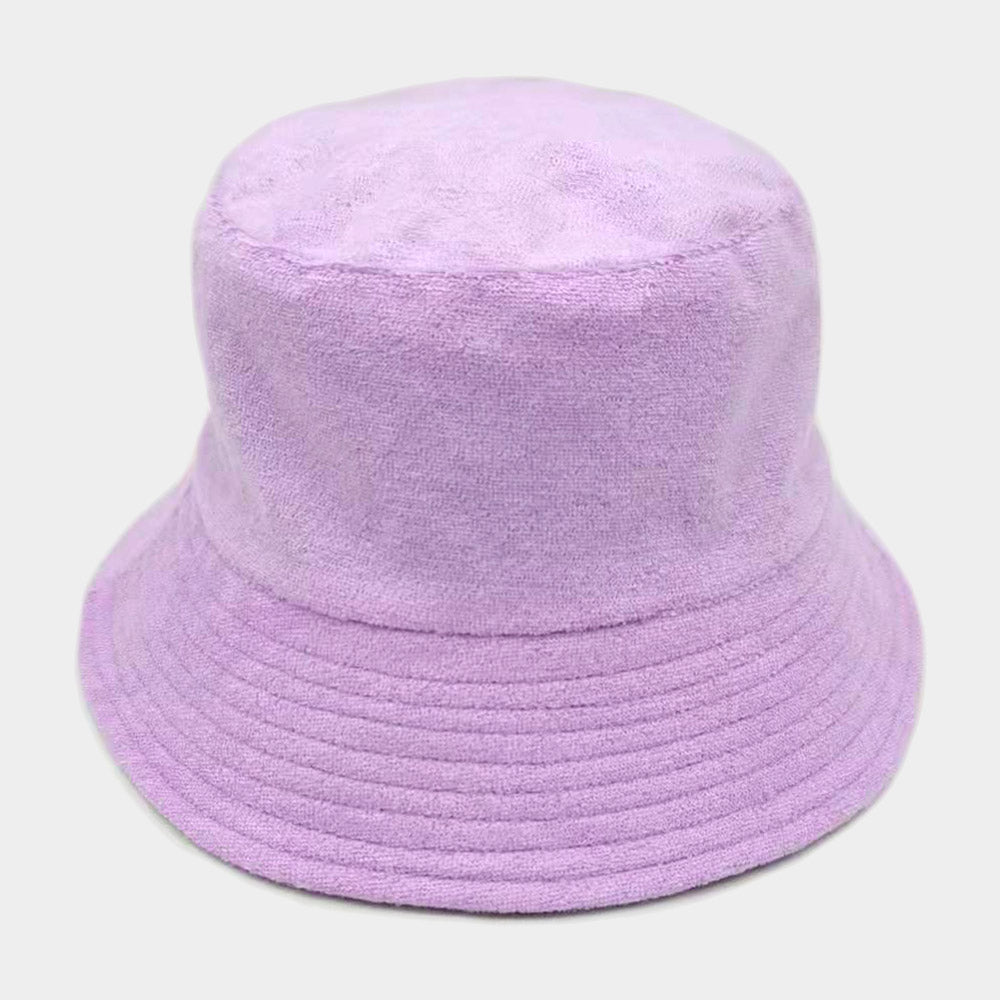 HATEGORY Solid Terry Bucket Hat