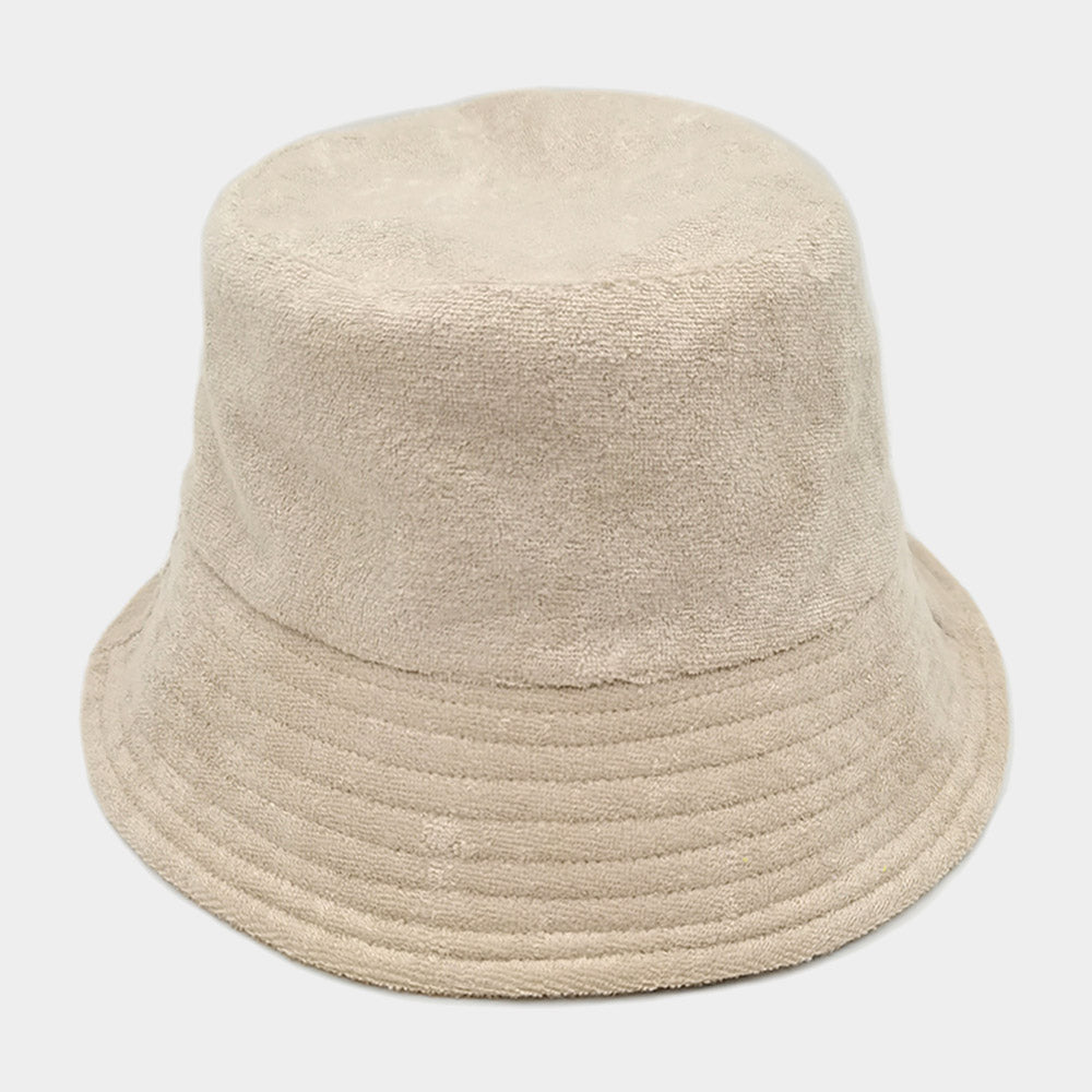 HATEGORY Solid Terry Bucket Hat