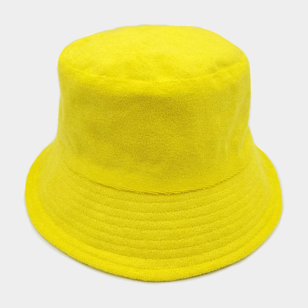 HATEGORY Solid Terry Bucket Hat