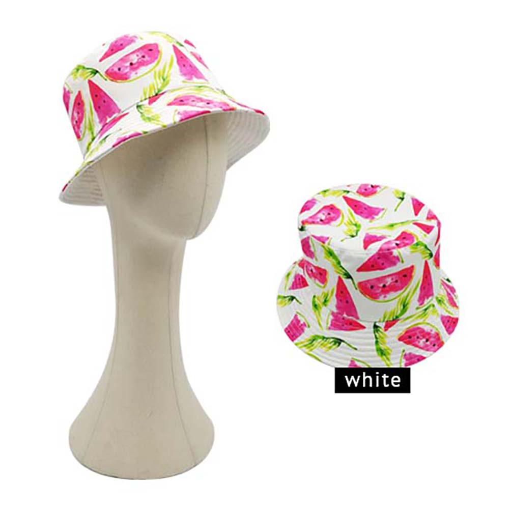 HATEGORY Watermelon Patterned Reversible Bucket Hat