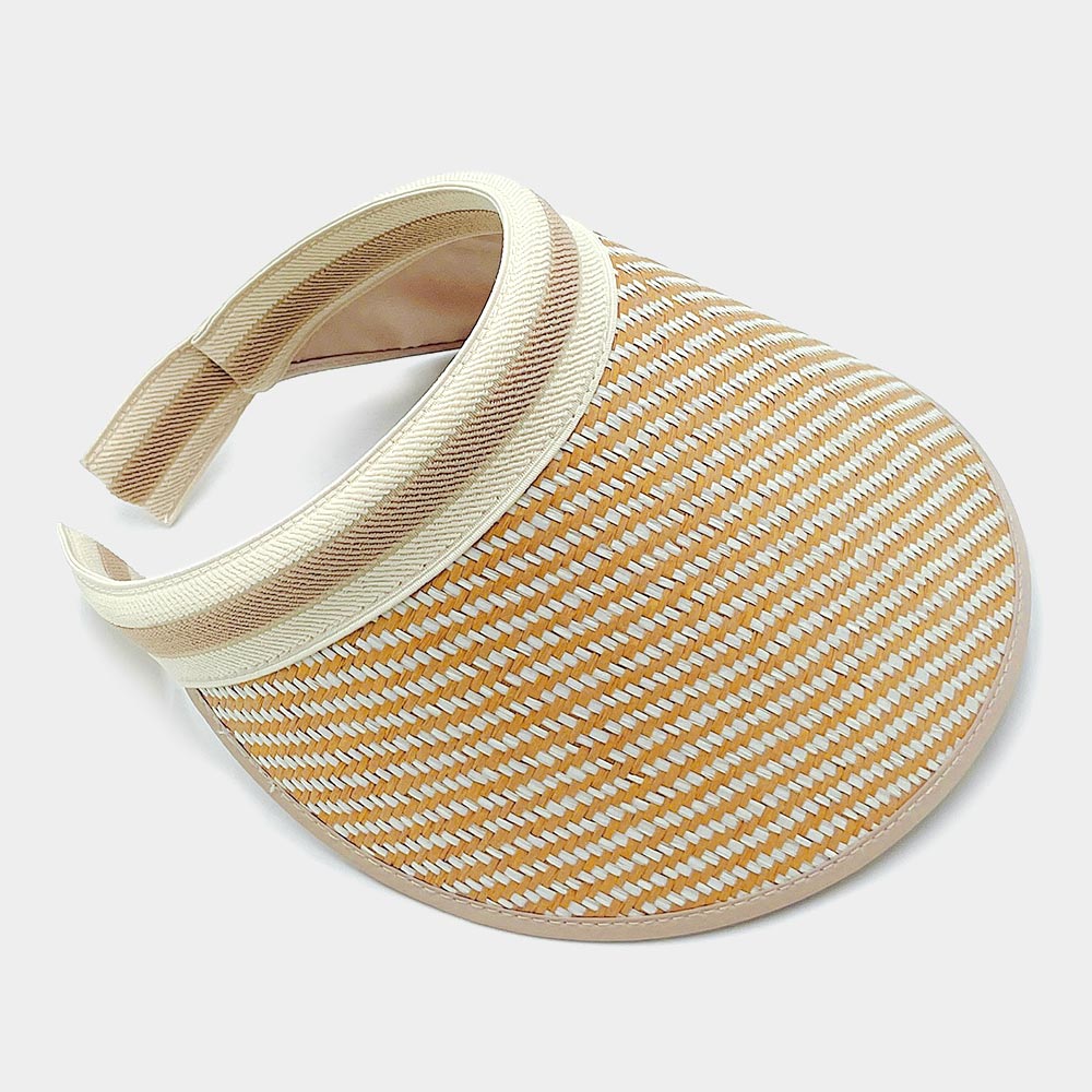 HATEGORY Diagonal Striped Visor Hat