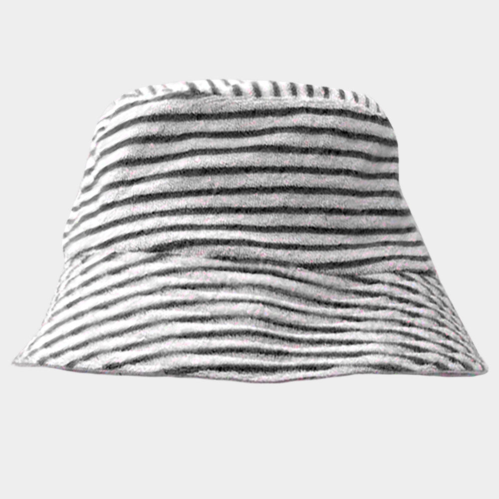 HATEGORY Striped Terry Bucket Hat