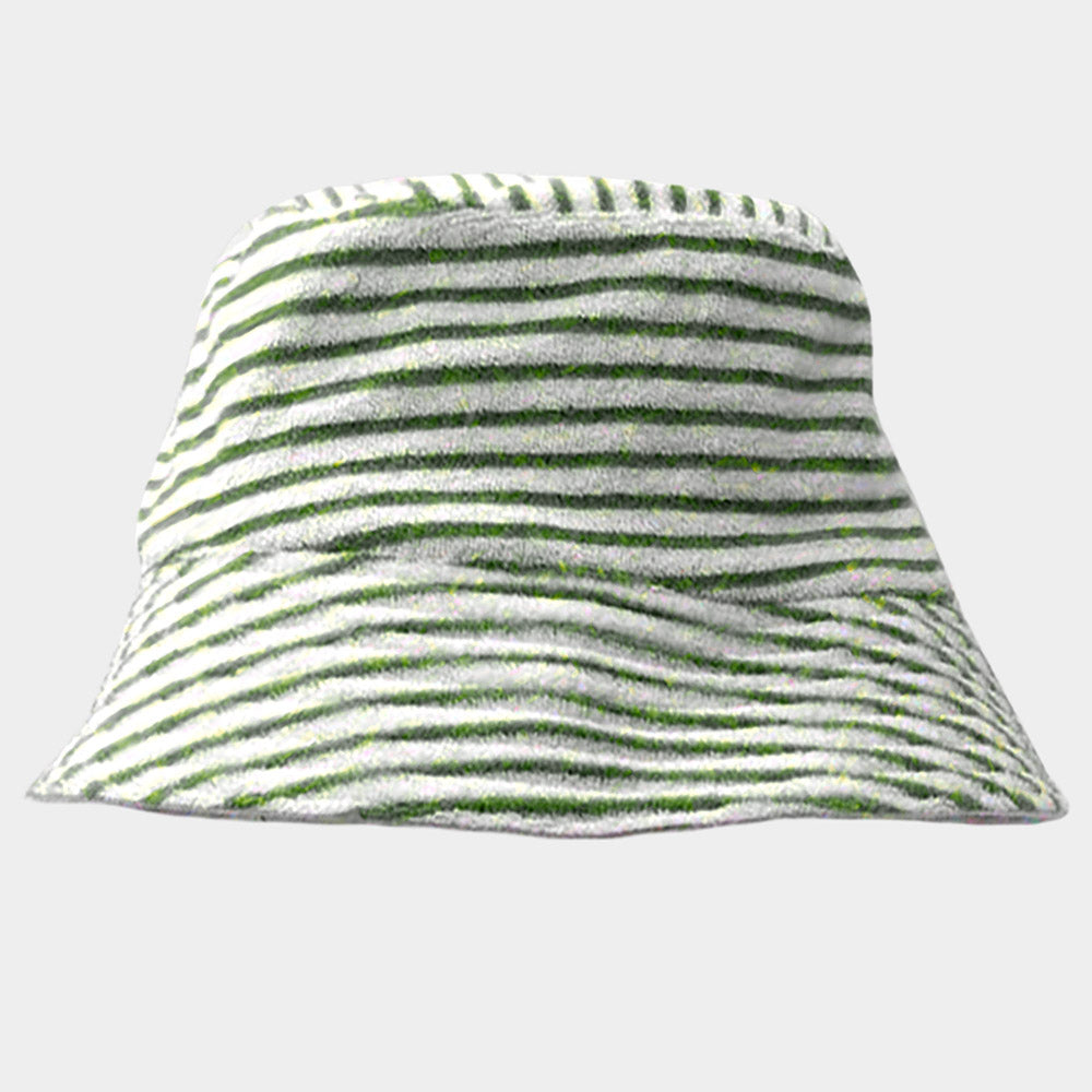 HATEGORY Striped Terry Bucket Hat