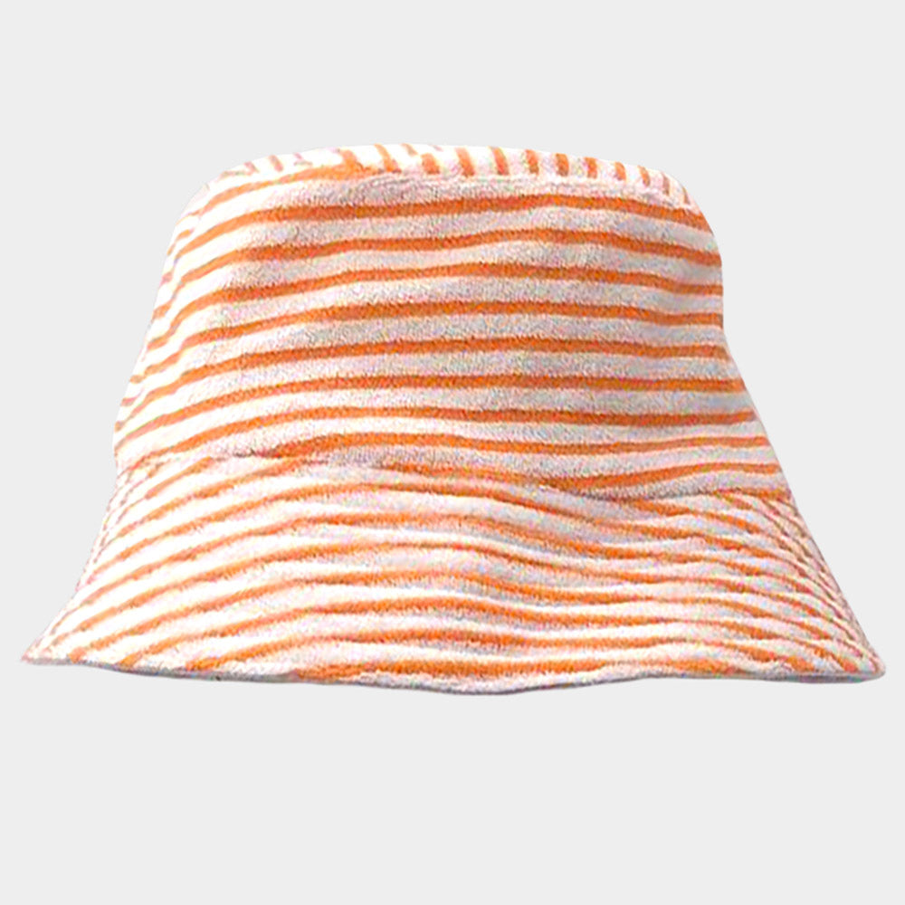 HATEGORY Striped Terry Bucket Hat