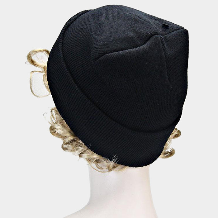 HATEGORY Wild and Young Cross Polyester Beanie