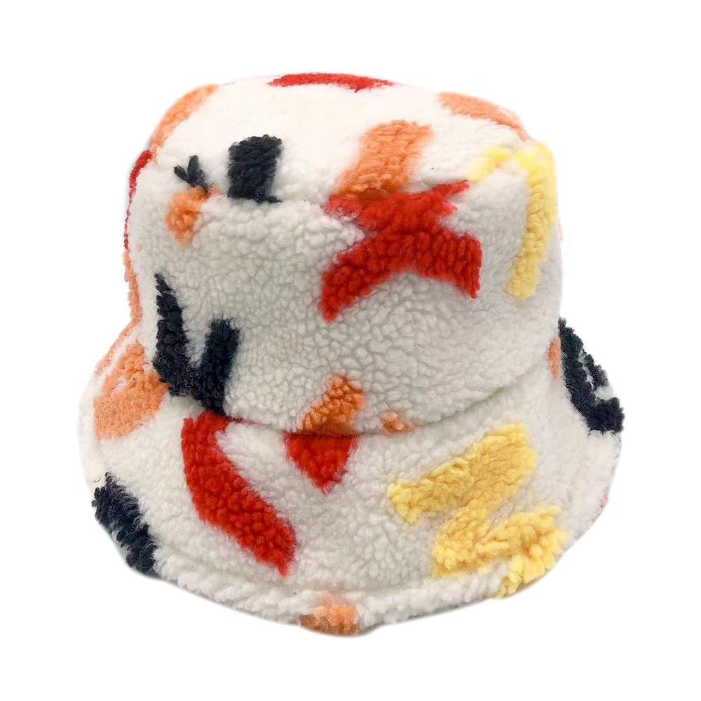 HATEGORY Alphabet Sherpa Bucket Hat