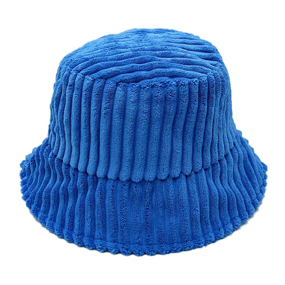 HATEGORY Solid Corduroy Bucket Hat