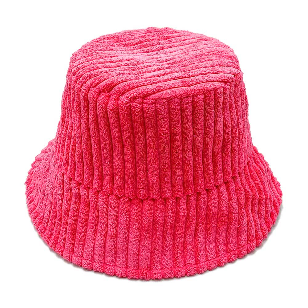 HATEGORY Solid Corduroy Bucket Hat