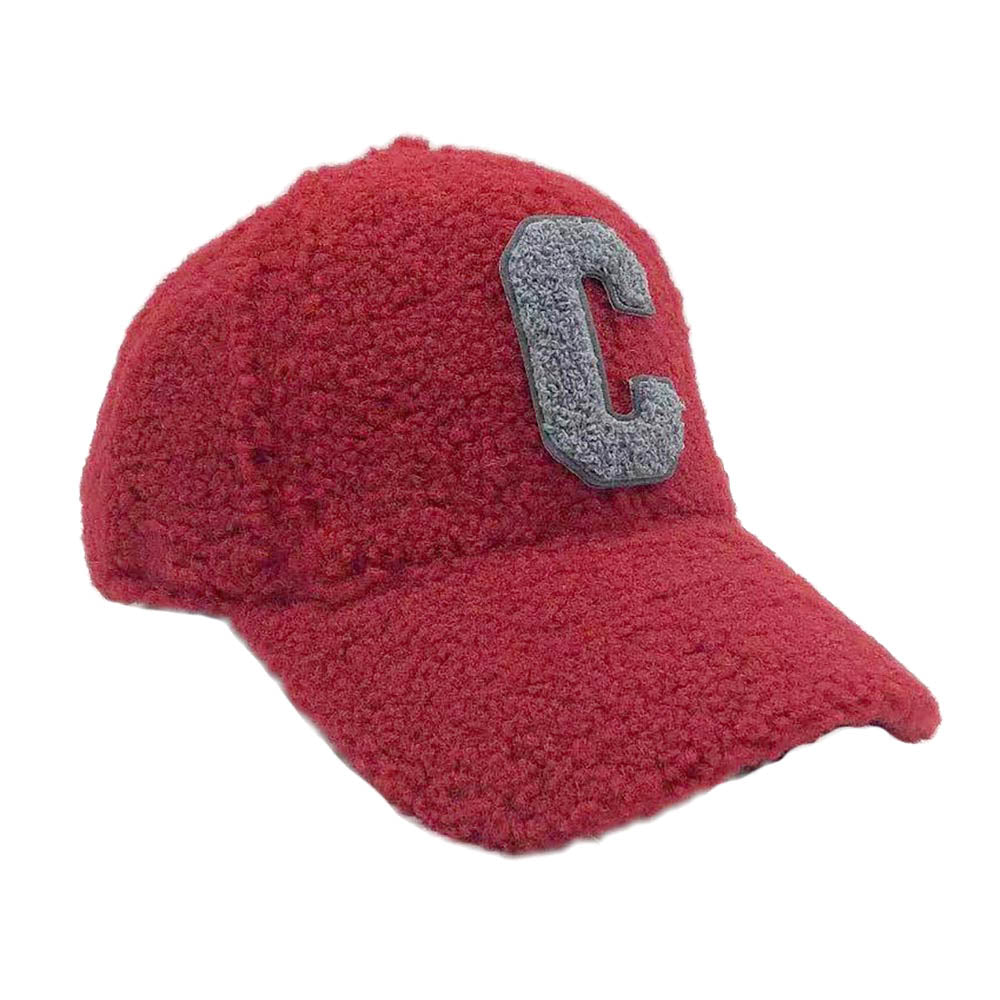 HATEGORY Letter C Sherpa Baseball Cap