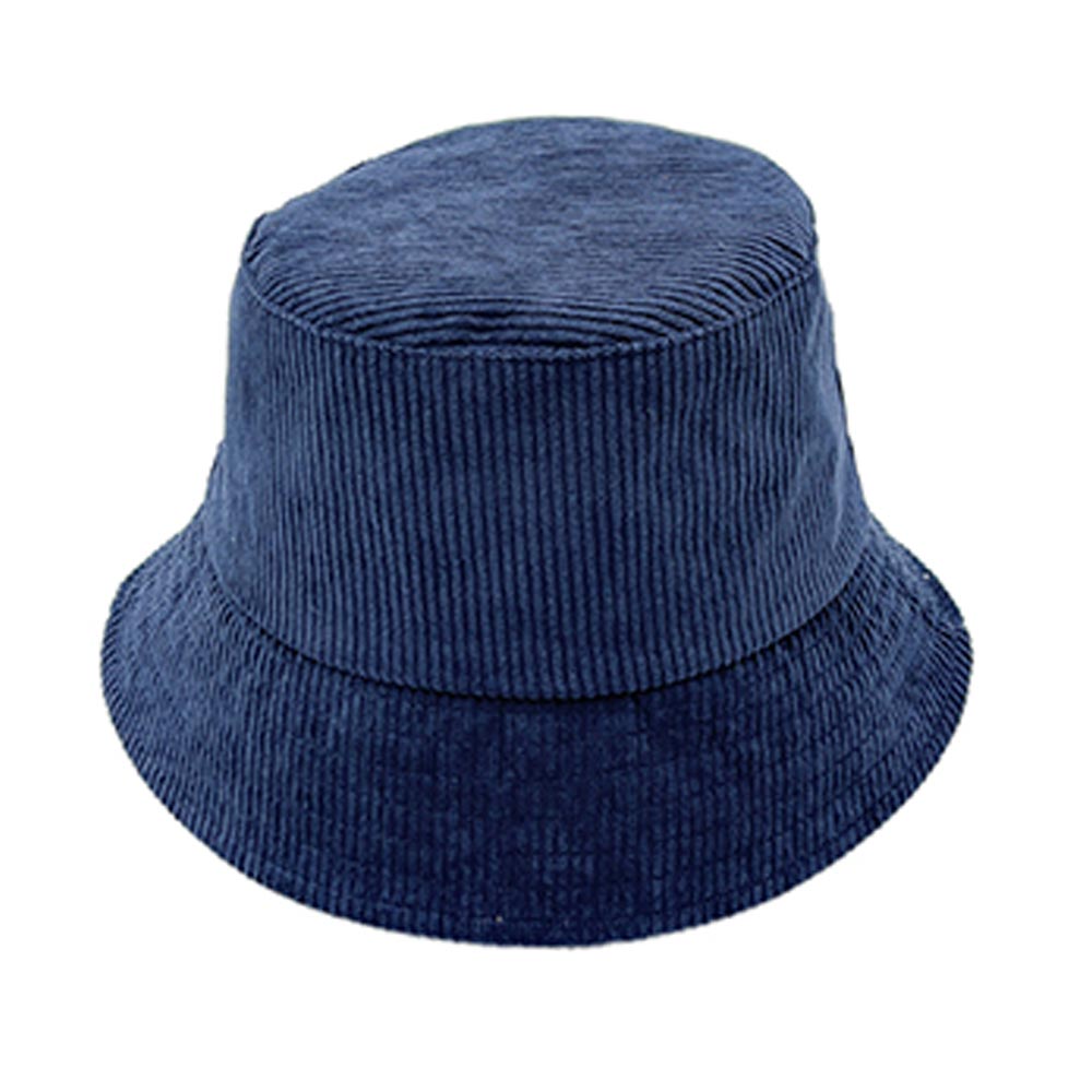 HATEGORY Solid Corduroy Bucket Hat