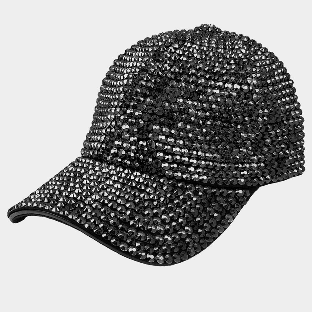 HATEGORY Stone Embellished Baseball Cap