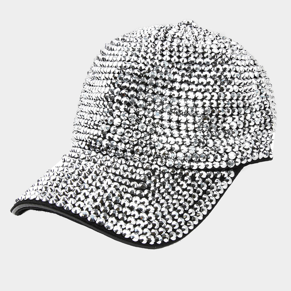 HATEGORY Stone Embellished Baseball Cap