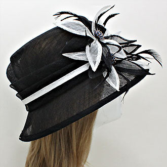 HATEGORY Bauble Bead Sinamay Straw Hat