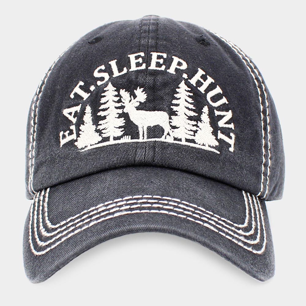 HATEGORY EAT.SLEEP.HUNT Reindeer Vintage Baseball Cap