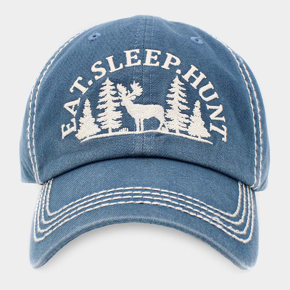HATEGORY EAT.SLEEP.HUNT Reindeer Vintage Baseball Cap