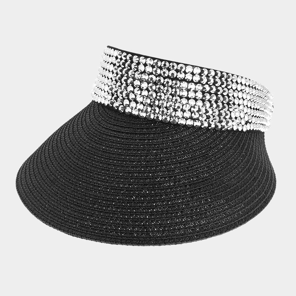 HATEGORY Bling Studded Visor Hat