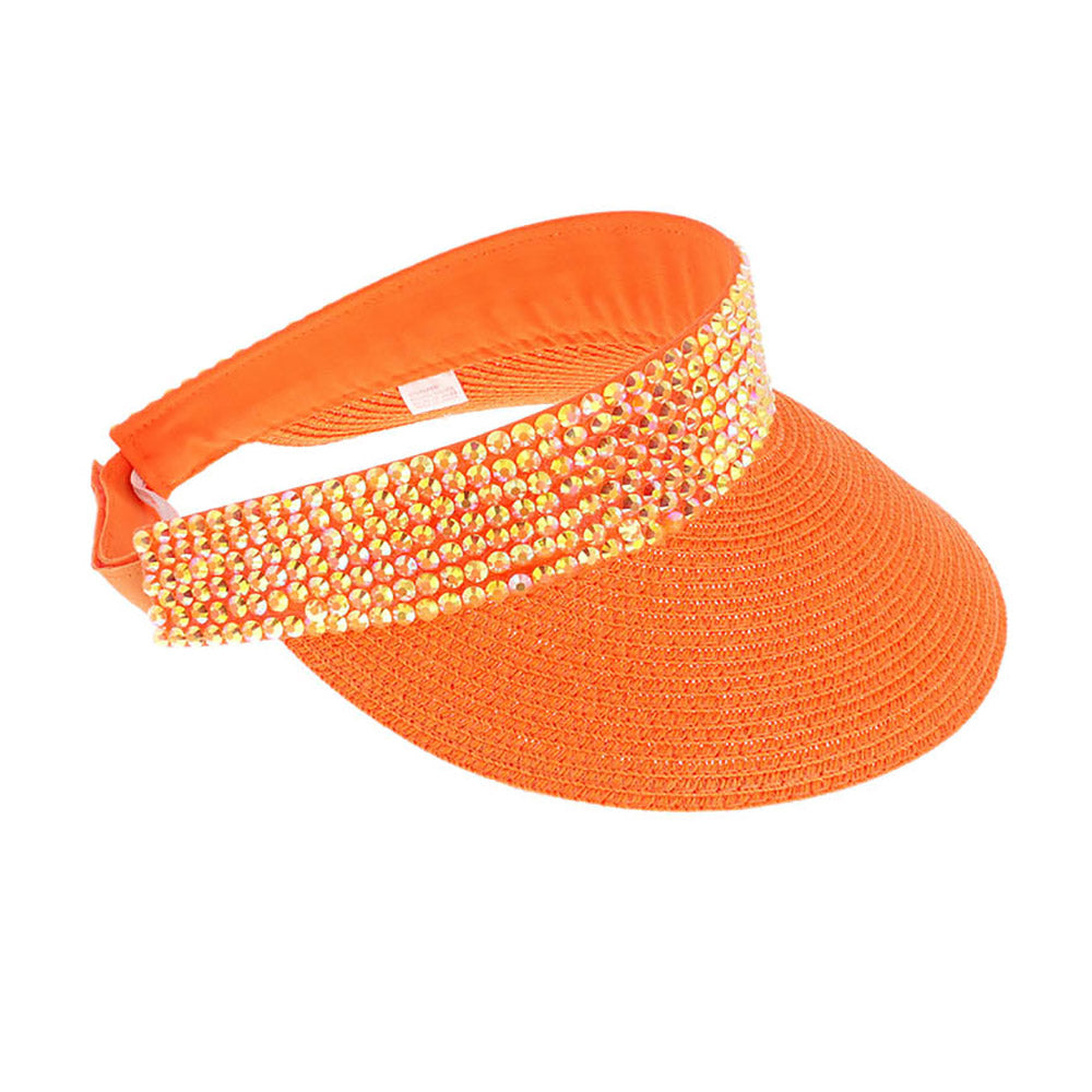 HATEGORY Bling Studded Visor Hat