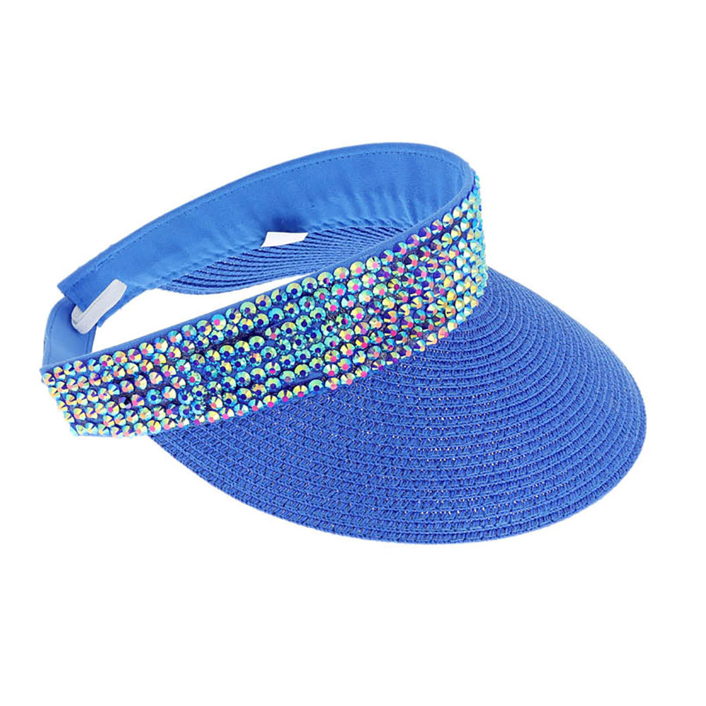 HATEGORY Bling Studded Visor Hat