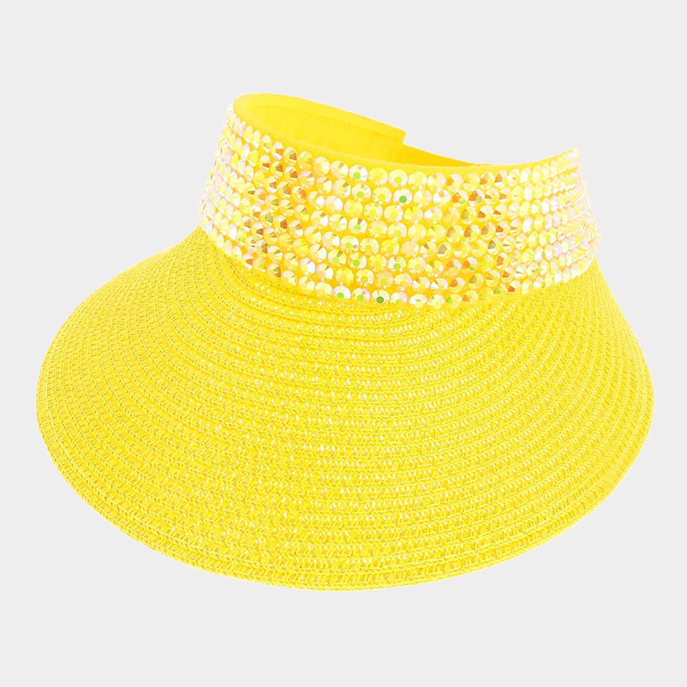 HATEGORY Bling Studded Visor Hat