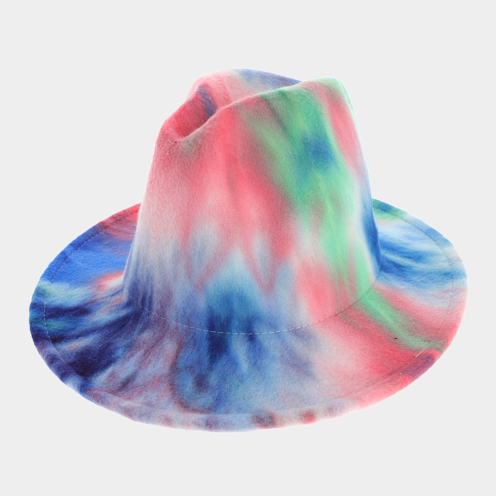 HATEGORY Tie Dye Patterned Panama Hat