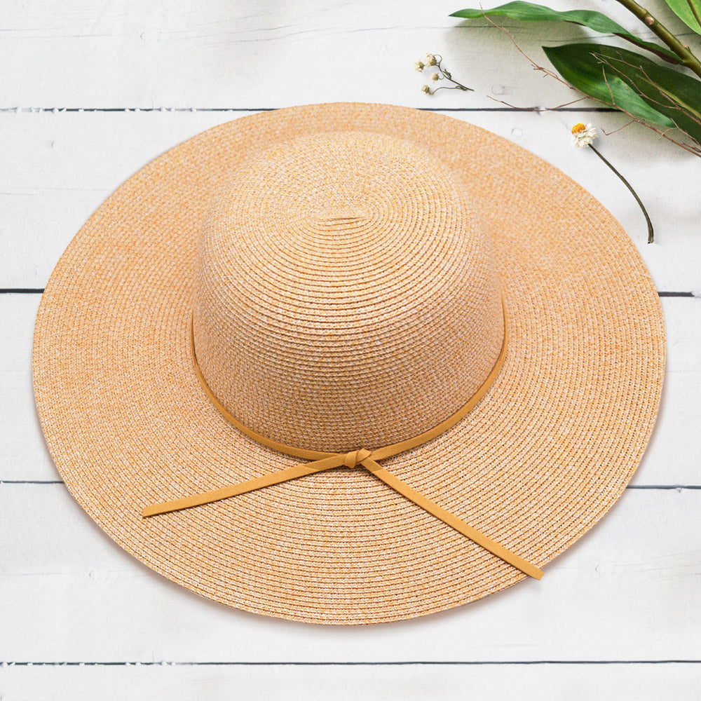 HATEGORY Skinny Band Straw Sun Hat