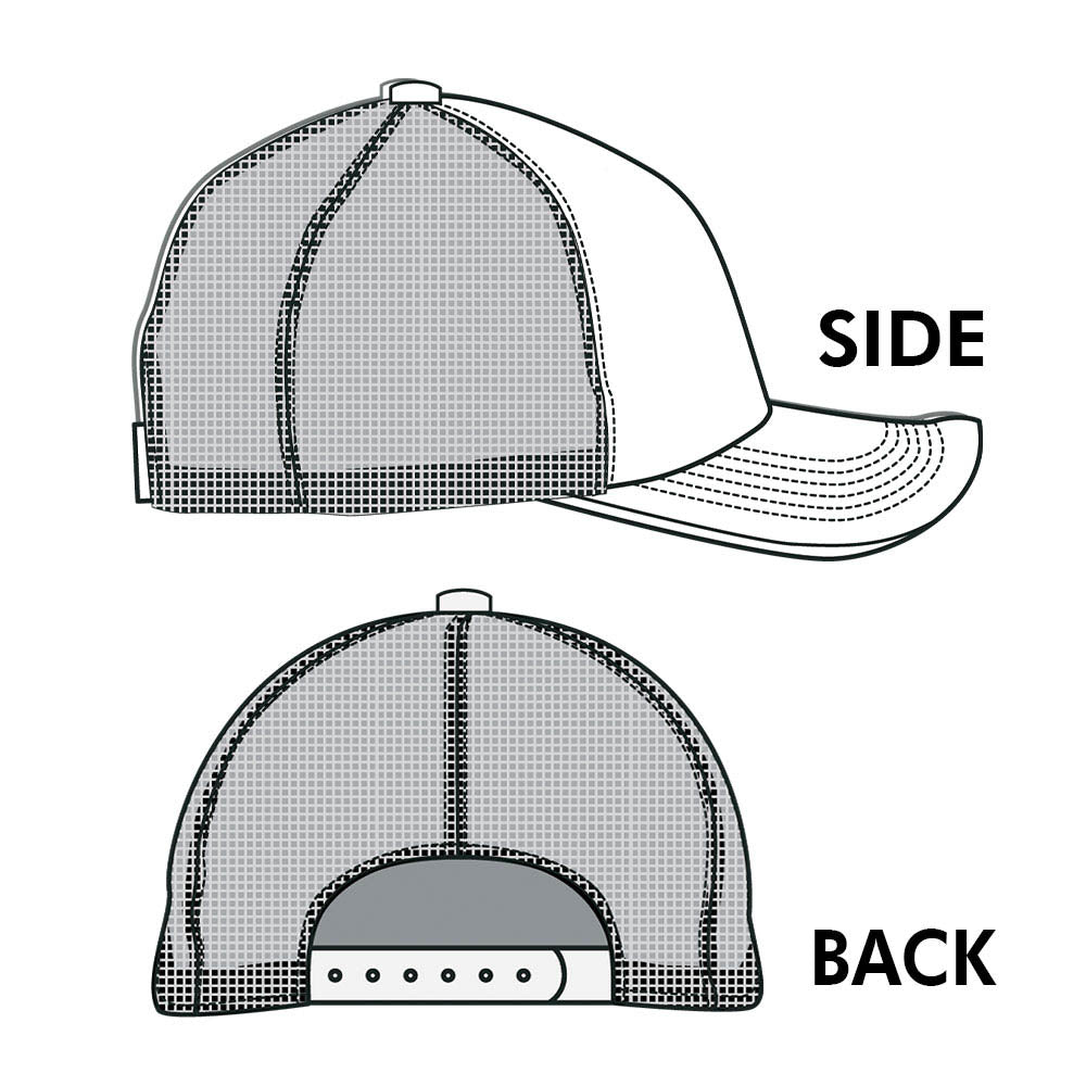 HATEGORY Whiskey and Country Music Message Mesh Back Baseball Cap