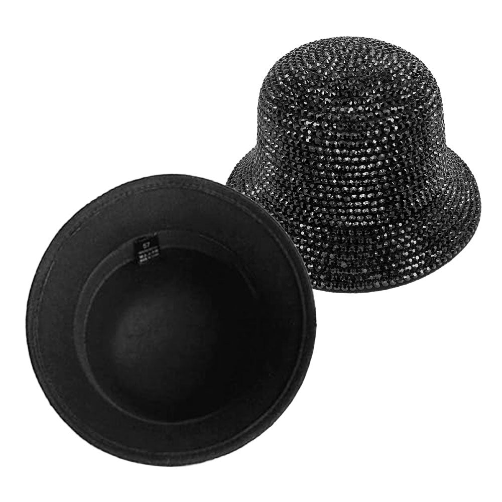 HATEGORY Bling Studded Bucket Hat