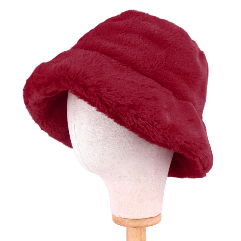 HATEGORY Faux Fur Bucket Hat