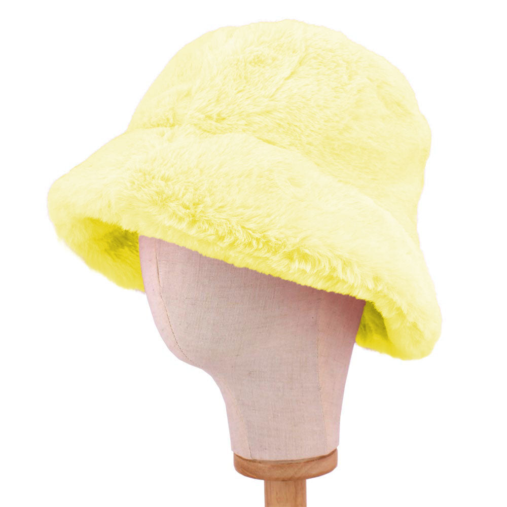 HATEGORY Faux Fur Bucket Hat