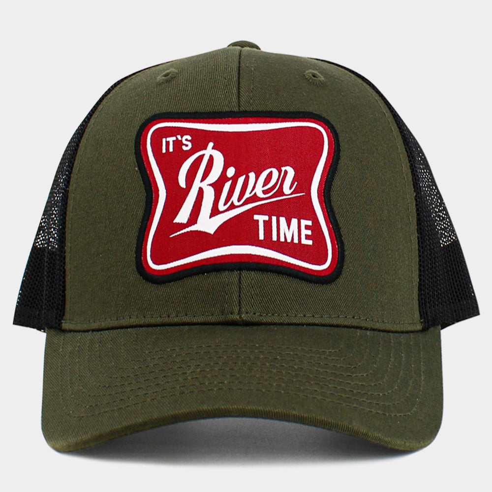 HATEGORY The River Time Patch Pointed Mesh Back Hat