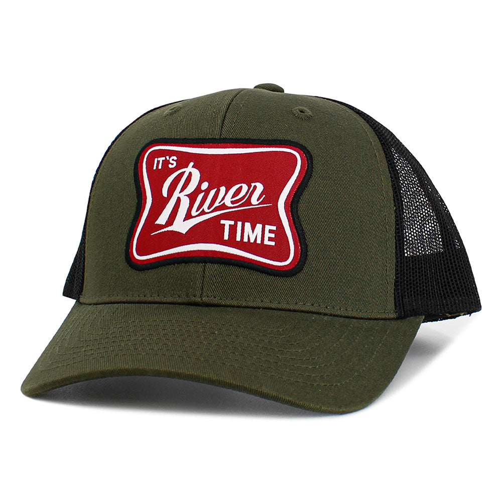 HATEGORY The River Time Patch Pointed Mesh Back Hat